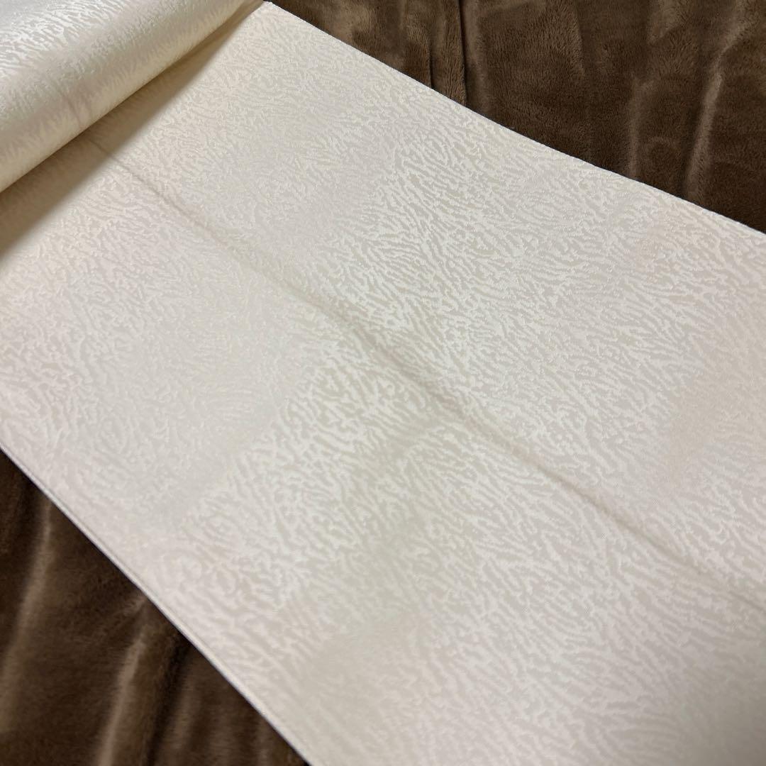 袋帯 洒落袋帯 西陣織 六通 アイボリー