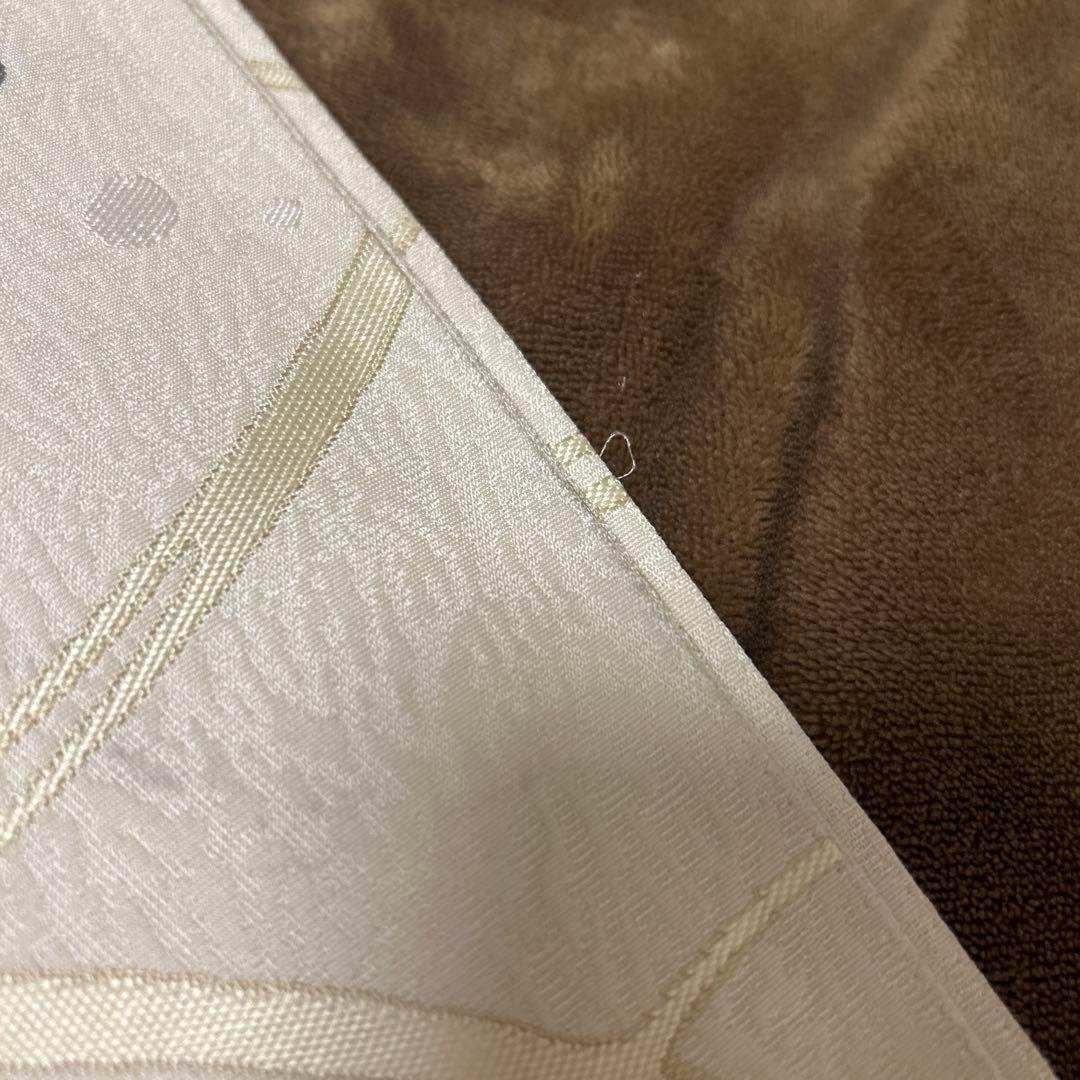 袋帯 洒落袋帯 西陣織 六通 アイボリー