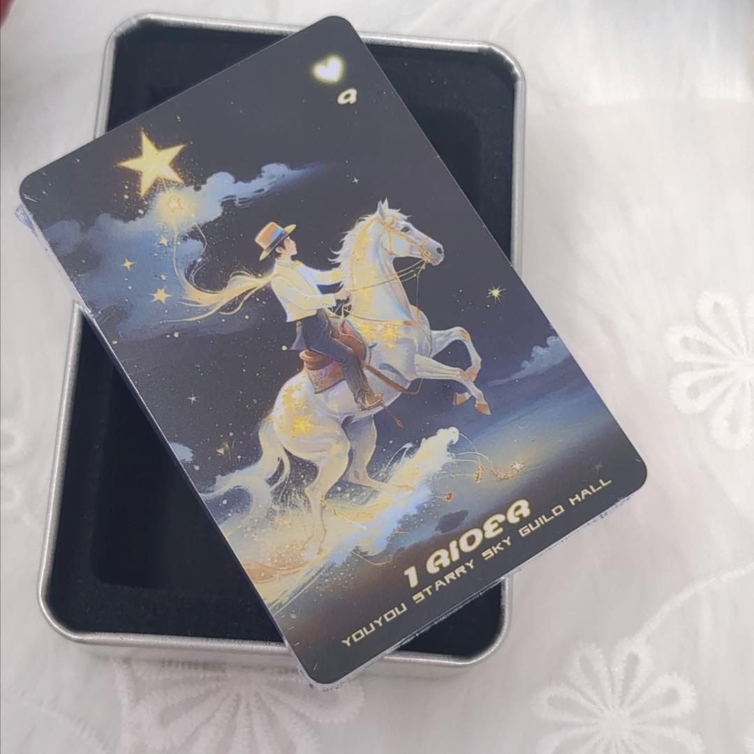 【正規品ルノルマンカード】海外インディーズ✨ケース付き✨美しい銀河の光のデッキ