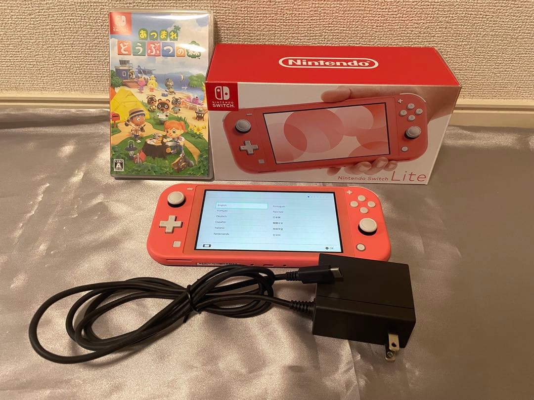 Nintendo Switch Lite コーラルピンク＋どうぶつの森セット