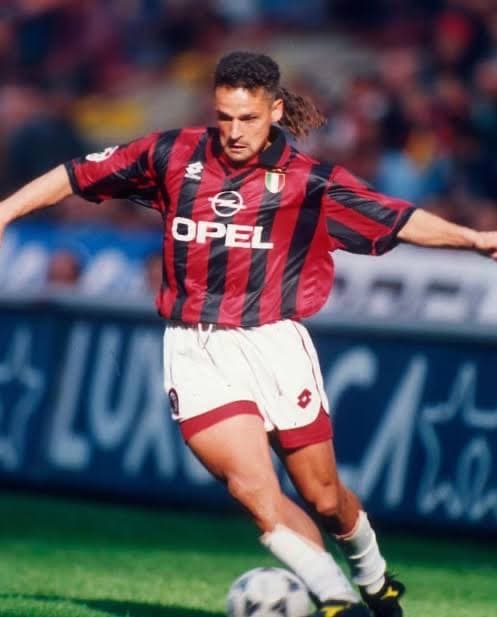 ACミラン 96/97 ホーム ユニフォーム #18 バッジョ 選手仕様