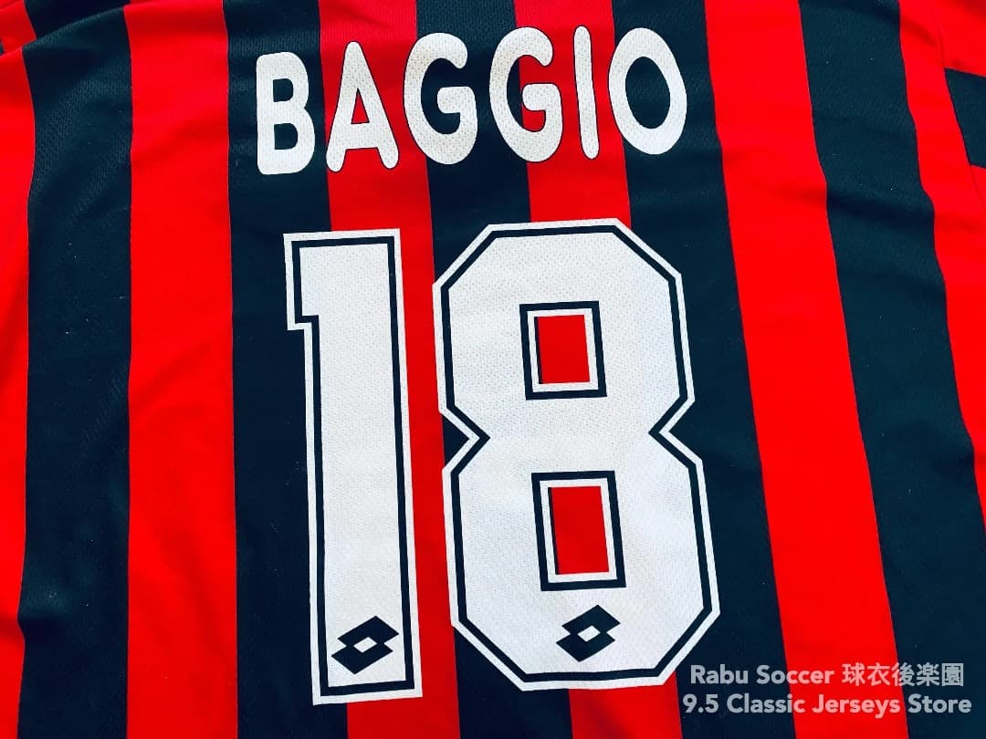 ACミラン 96/97 ホーム ユニフォーム #18 バッジョ 選手仕様