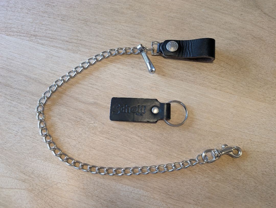 schott ウォレットチェーン レザーキーホルダー