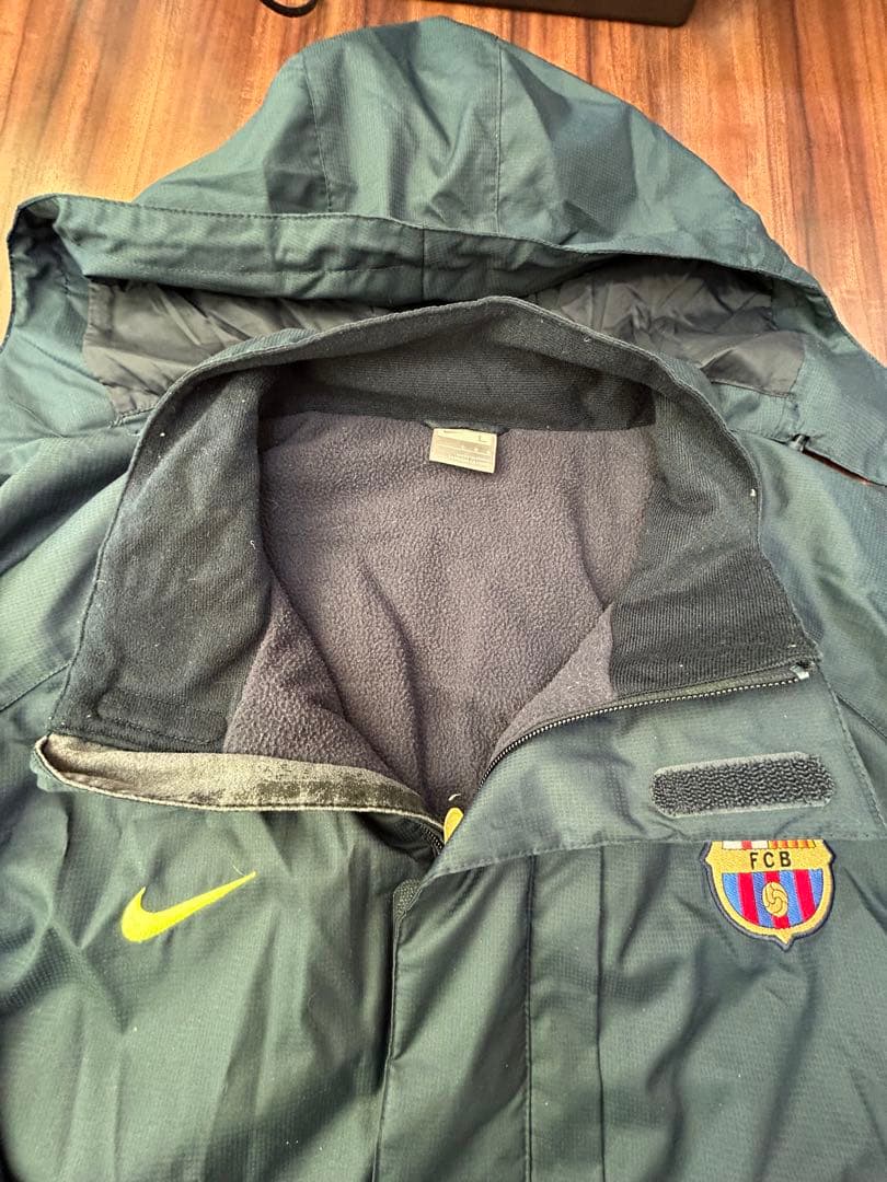 FCバルセロナ・ベンチジャケット・US−Lサイズ・濃いグレー
