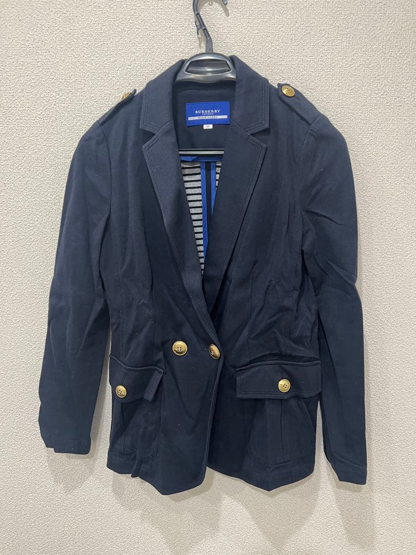 BURBERRY BLUE LABEL ネイビー テーラードジャケット M