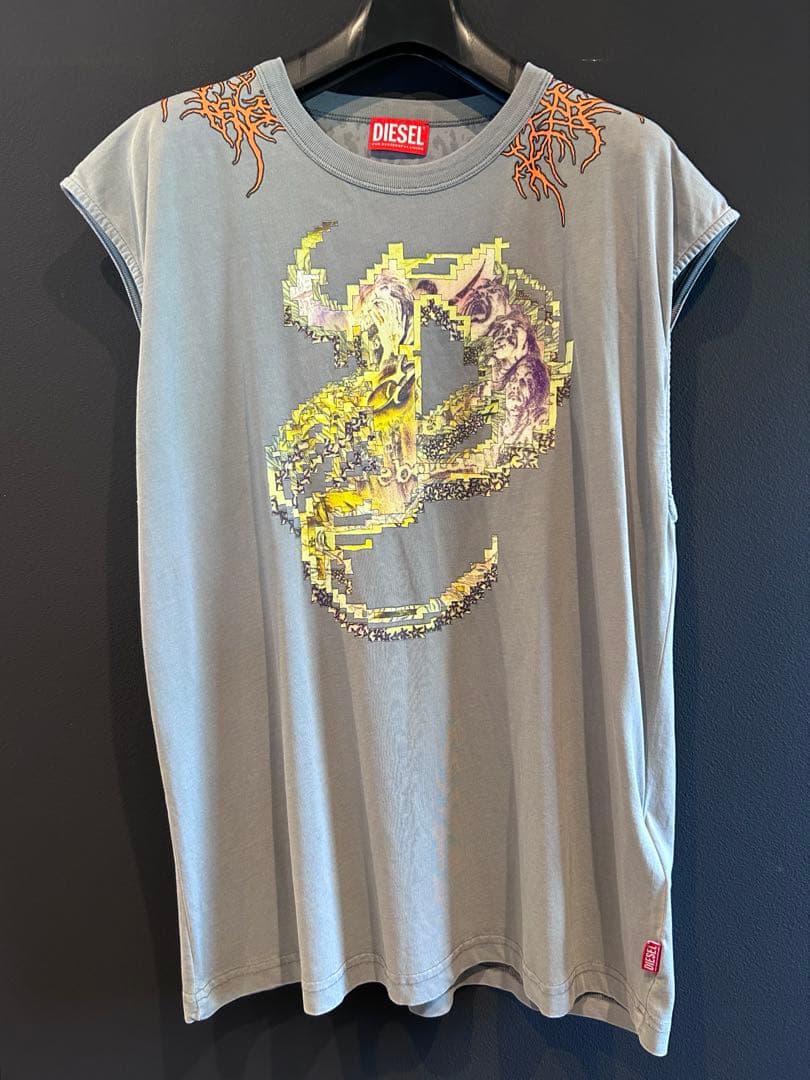 DIESEL T-Boxt-SI-R1 25SS スリーブレストップ