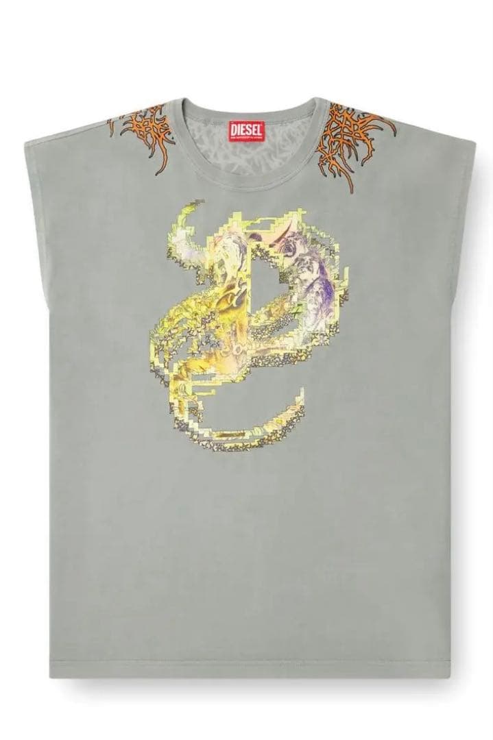 DIESEL T-Boxt-SI-R1 25SS スリーブレストップ