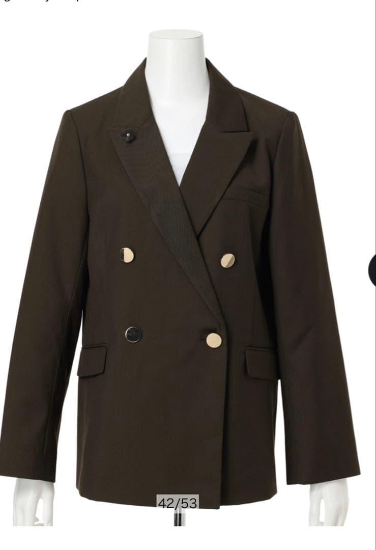 Apuweiser-riche ピン付テーラージャケット1新品タグ付き　ブラウン