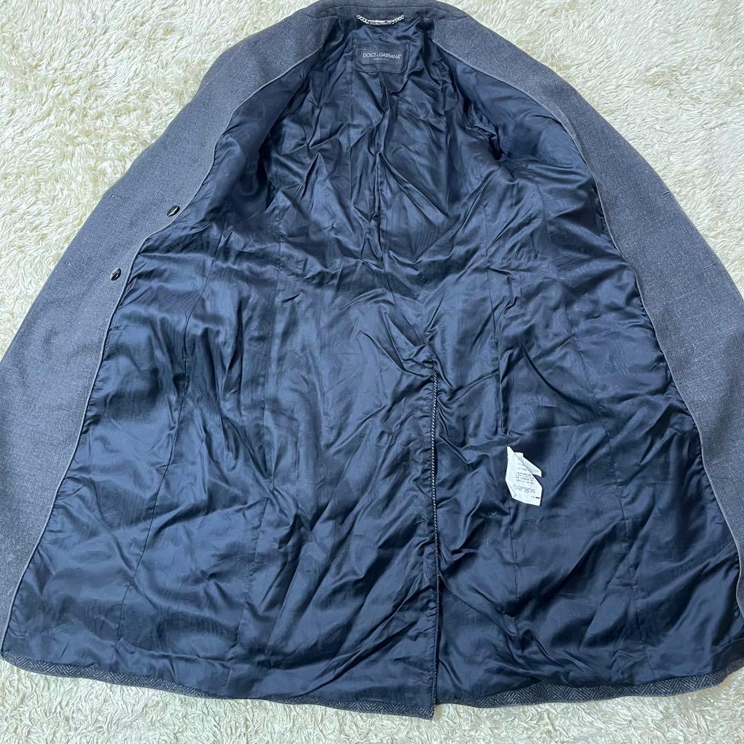 ドルチェ＆ガッバーナ　チェスターコート　ヘリンボーン　ロング　ドルガバ