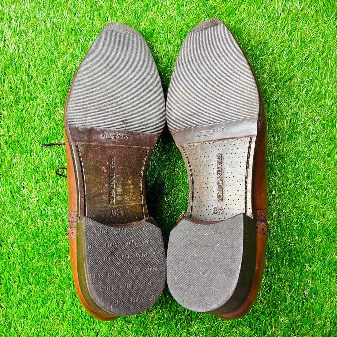 【REGAL最高級ライン】SHETLANDFOX 革靴 内羽根 6½(25)