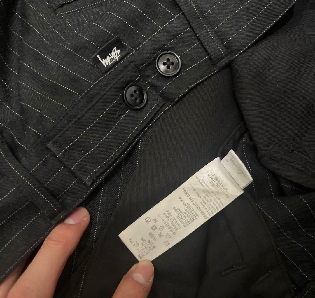 パンツ stussy striped volume pleated trouser 32