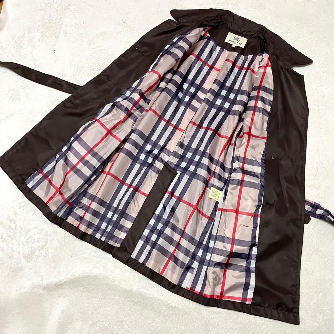 バーバリーロンドン　現行　トレンチコート　裏ノバチェック　ベルト　綿96%