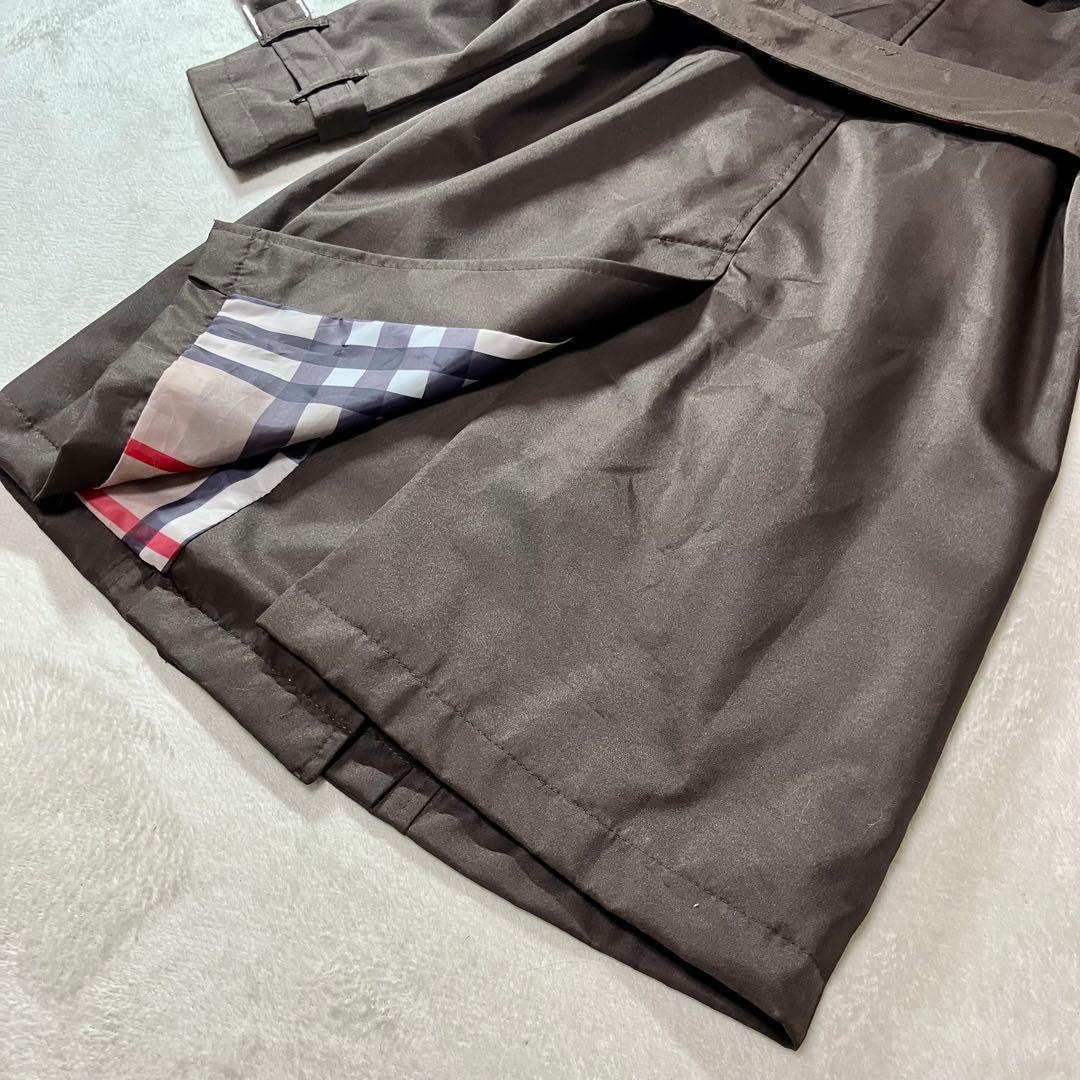 バーバリーロンドン　現行　トレンチコート　裏ノバチェック　ベルト　綿96%