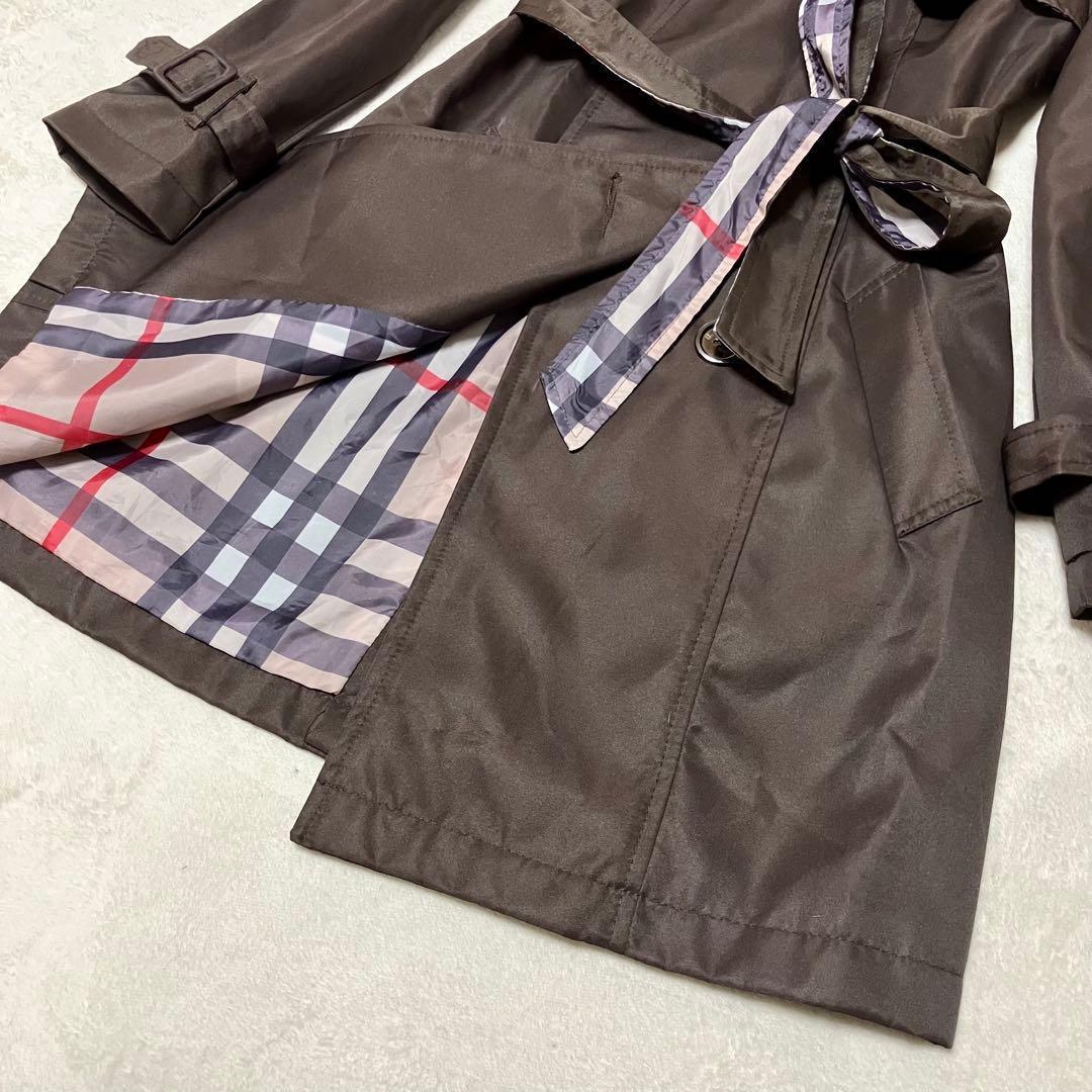 バーバリーロンドン　現行　トレンチコート　裏ノバチェック　ベルト　綿96%