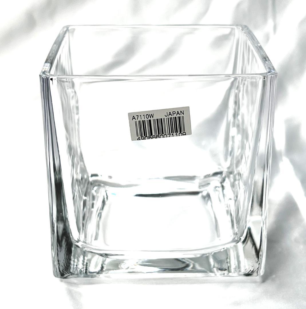 ガラス　花瓶　キューブ　16個　フラワーベース　 ＜日本製＞