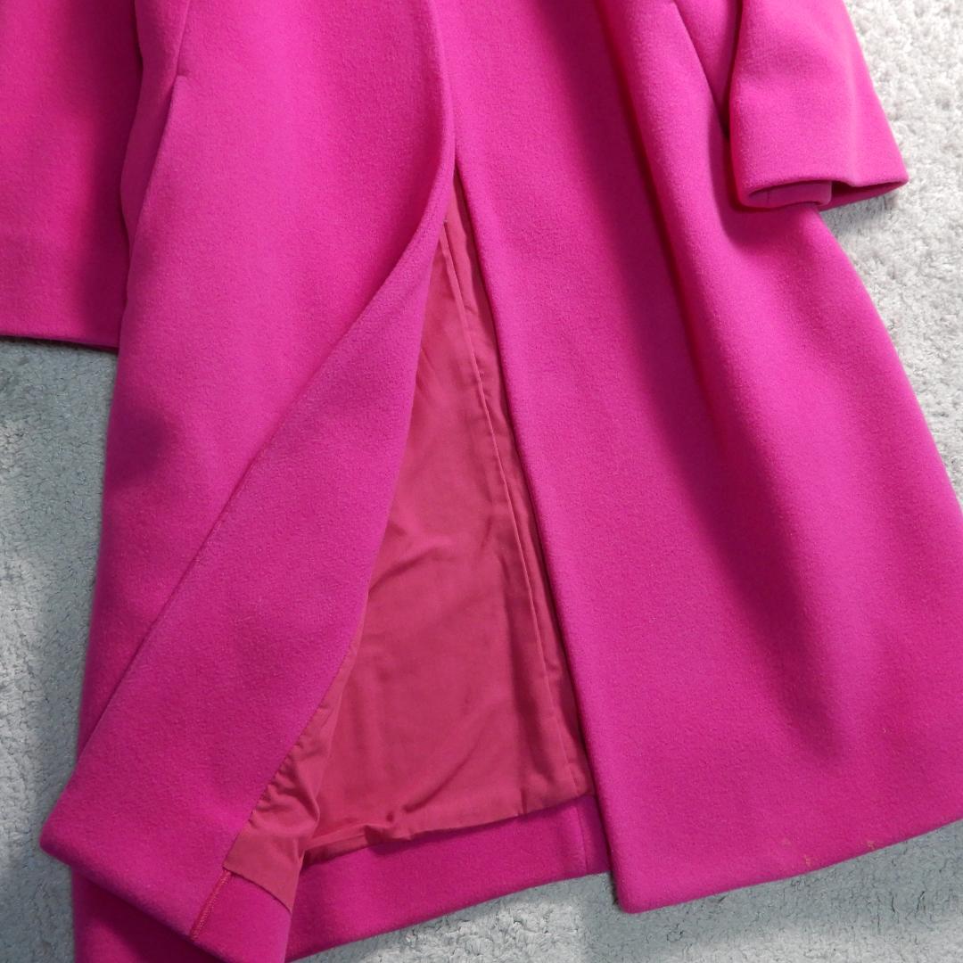 ミラオーウェン イタリア製生地使用 ノーカラー ドルマン ロング コート 0