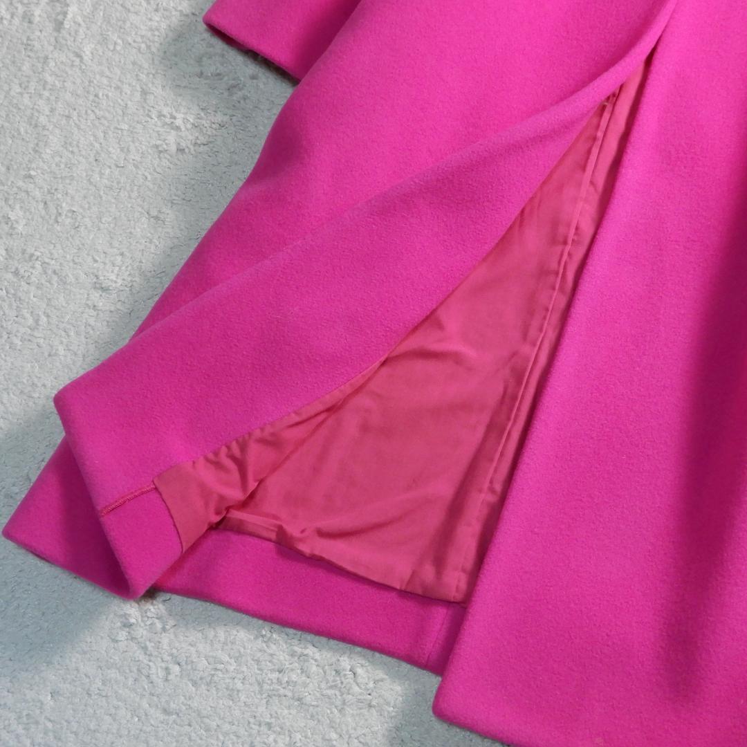 ミラオーウェン イタリア製生地使用 ノーカラー ドルマン ロング コート 0