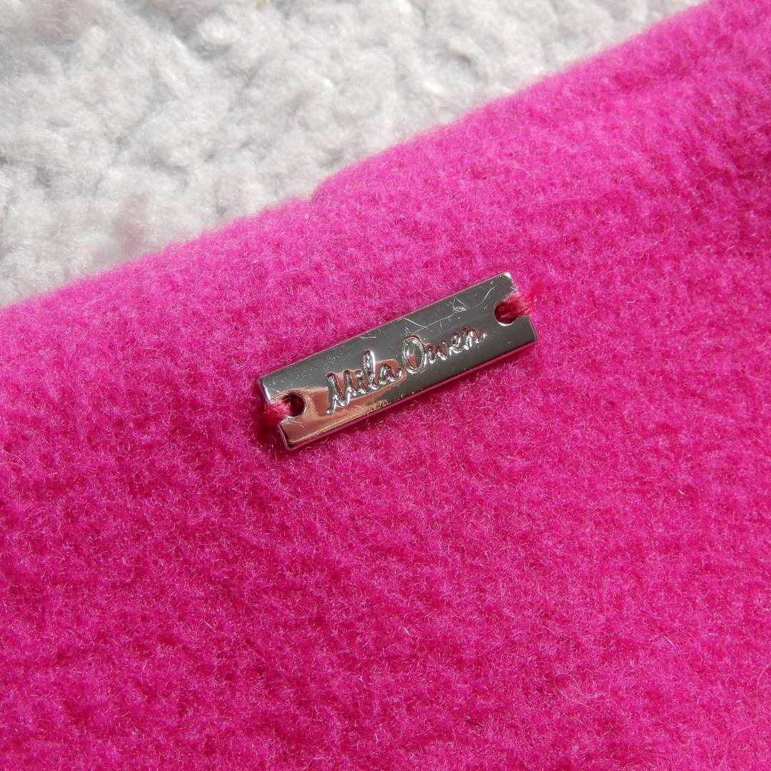 ミラオーウェン イタリア製生地使用 ノーカラー ドルマン ロング コート 0