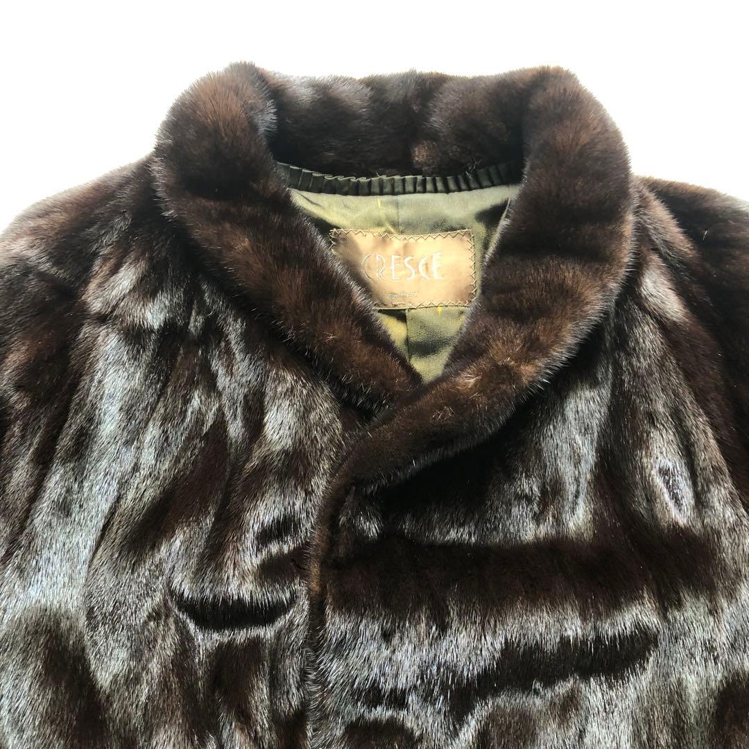 MOONBAT vigntage ファーコート ミンク 七分袖 レディース