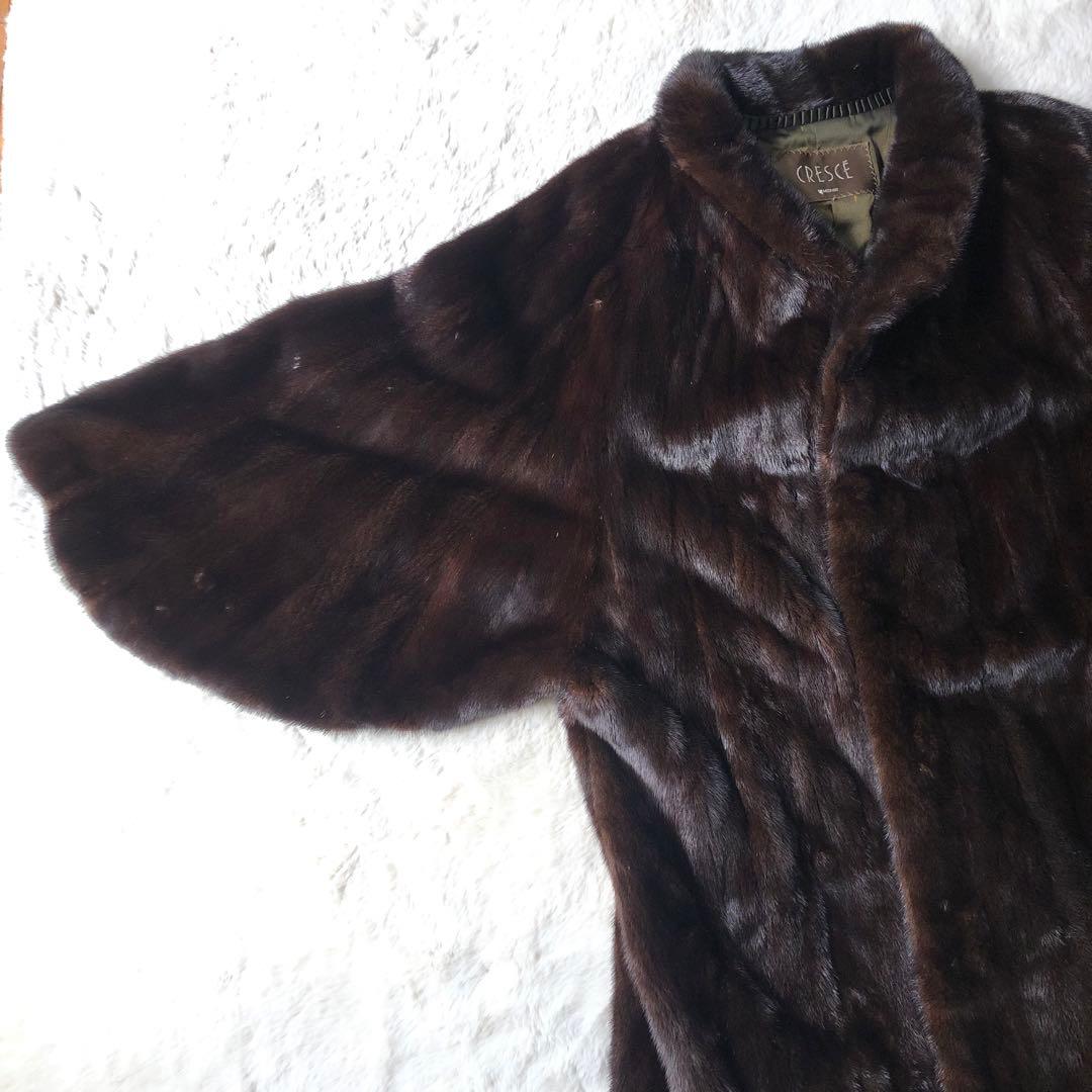 MOONBAT vigntage ファーコート ミンク 七分袖 レディース