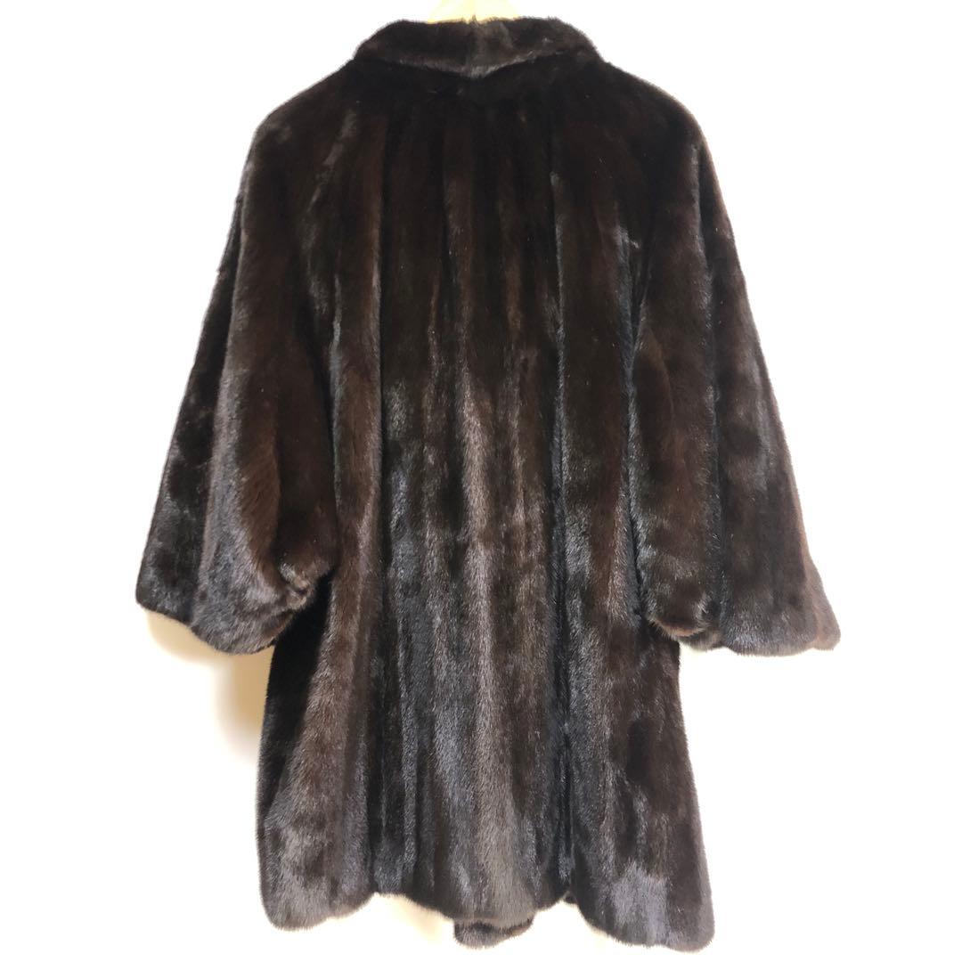 MOONBAT vigntage ファーコート ミンク 七分袖 レディース