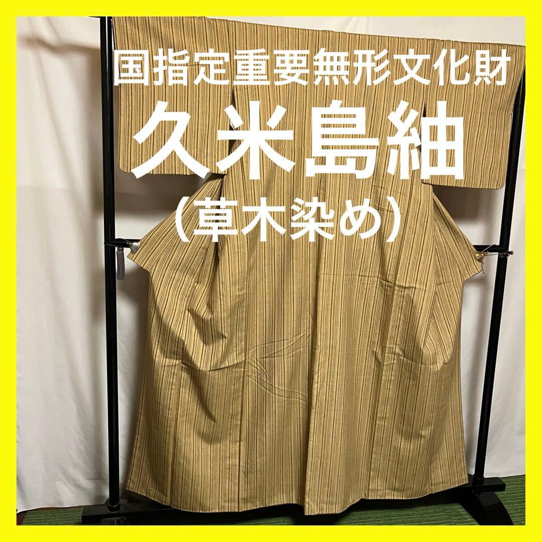 ⭐️早い者勝ち⭐️【国宝品】⭐️国指定重要無形文化財⭐️【久米島紬】⭐️手引真綿⭐️紬⭐️着物