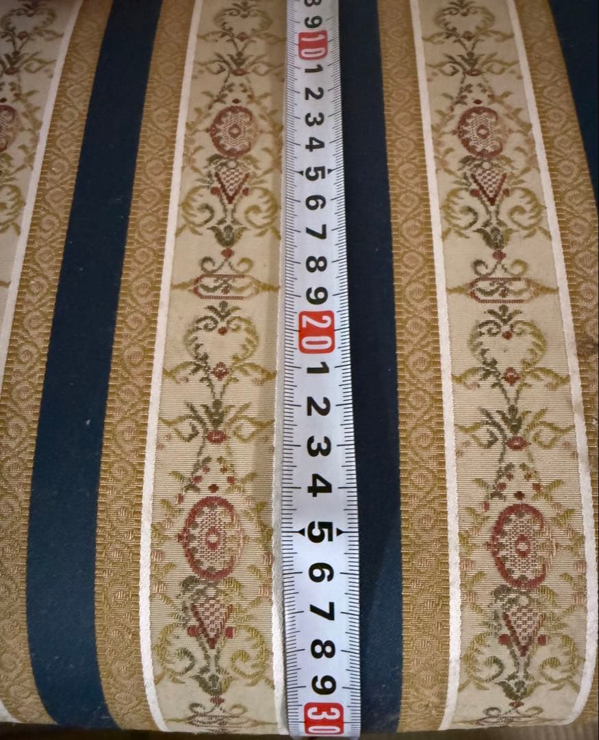 【イタリア製】猫脚オットマン・スツール、ベンチ、長椅子、腰掛け◆アンティーク調