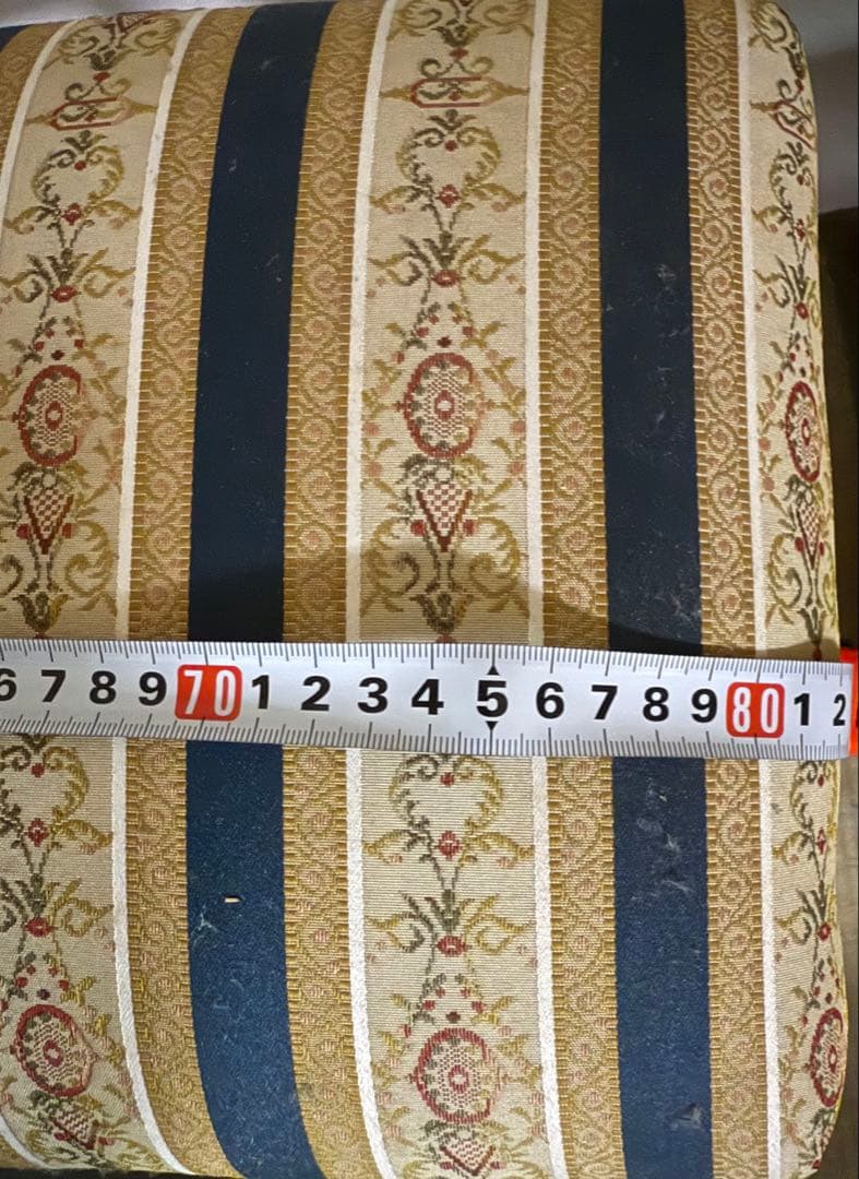 【イタリア製】猫脚オットマン・スツール、ベンチ、長椅子、腰掛け◆アンティーク調