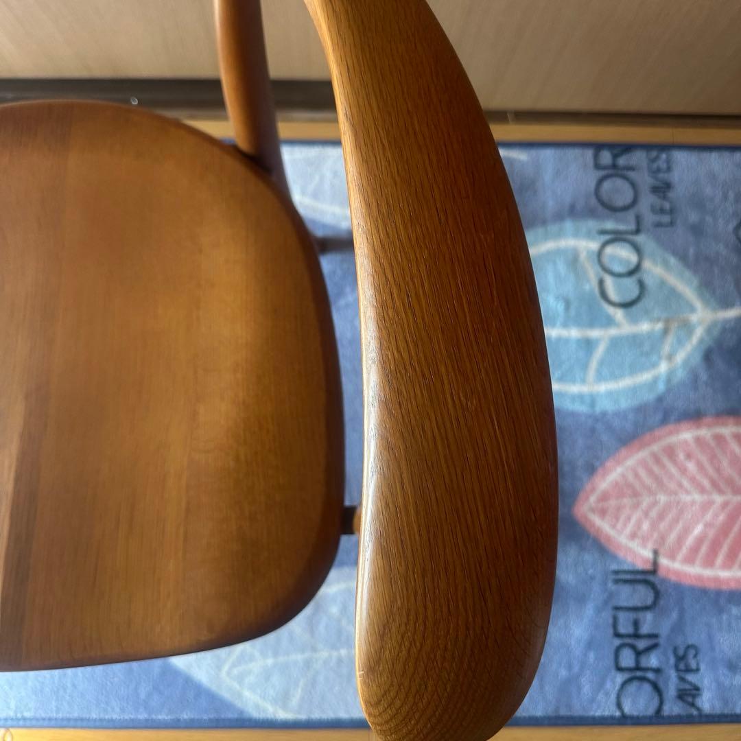 【美品】飛騨産業クレセント　CRESCENT アームチェア（板座）