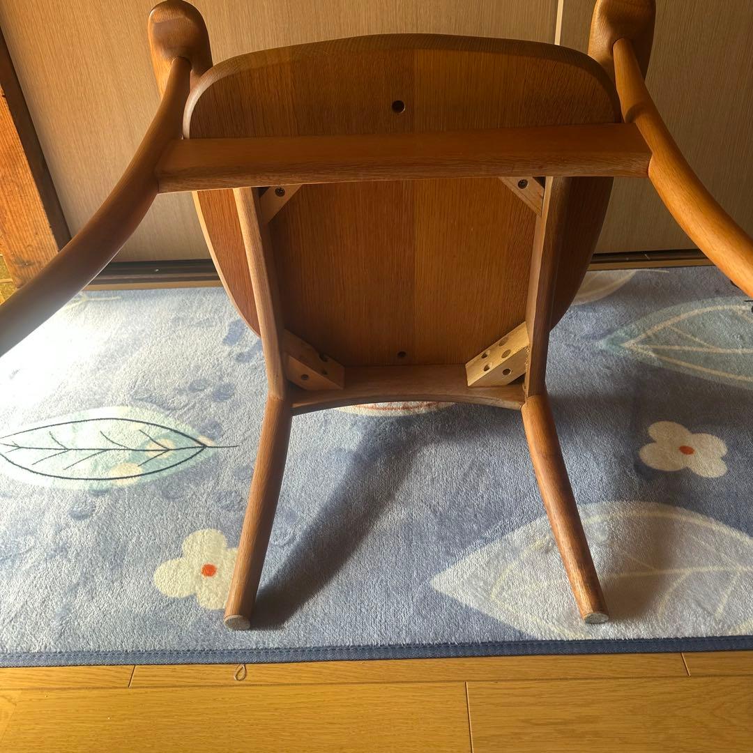 【美品】飛騨産業クレセント　CRESCENT アームチェア（板座）