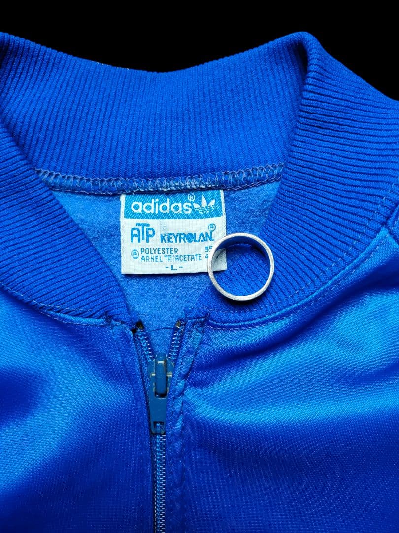 adidas ATP 80s USA製 トラックジャケット L ロイヤルブルー