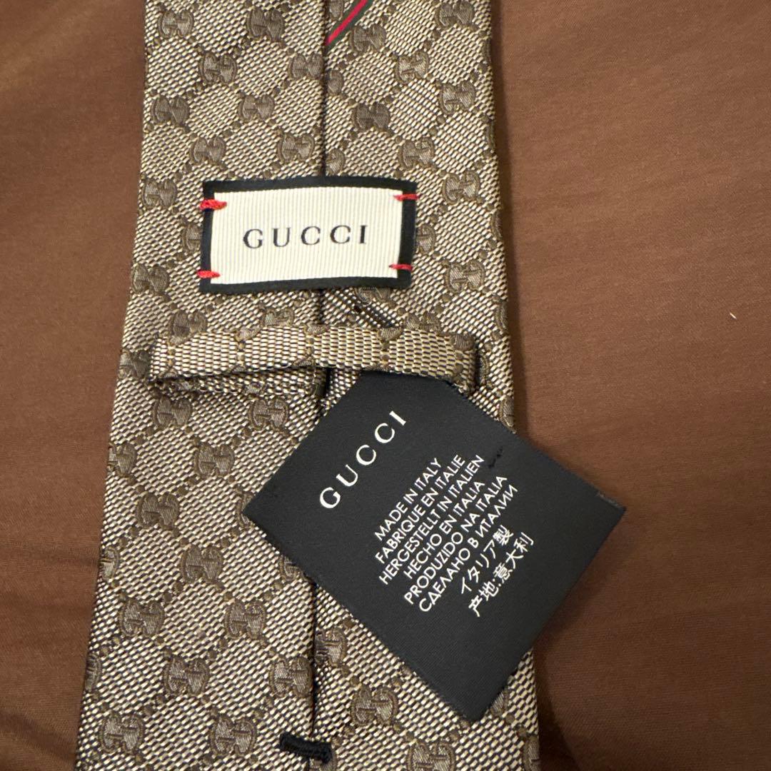 超美品✨GUCCI グッチ gg柄 ネクタイ ゴールド