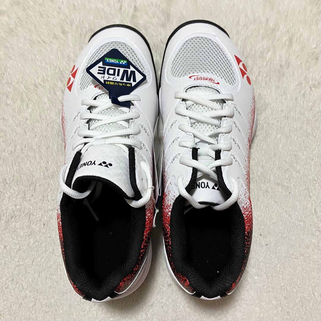 新品同様 YONEX テニスシューズ 26.0 パワークッションチームワイドGC