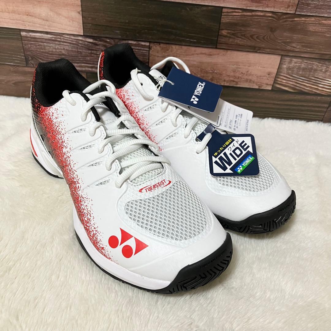 新品同様 YONEX テニスシューズ 26.0 パワークッションチームワイドGC