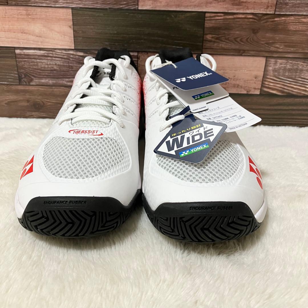 新品同様 YONEX テニスシューズ 26.0 パワークッションチームワイドGC