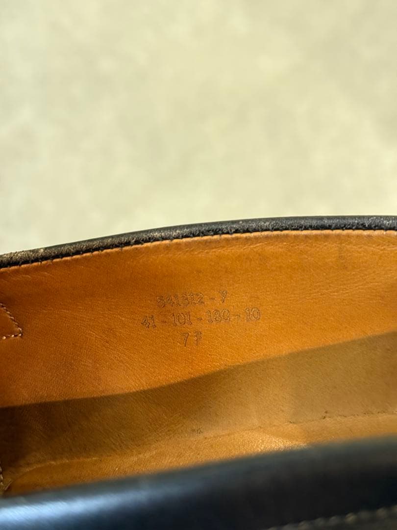 J.M. WESTON 180 ローファー ボックスカーフ 旧ロゴ 7F ワイド