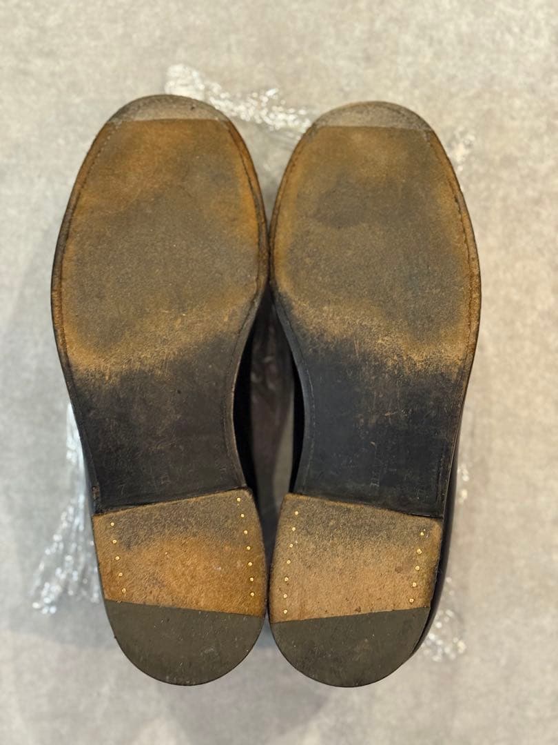 J.M. WESTON 180 ローファー ボックスカーフ 旧ロゴ 7F ワイド