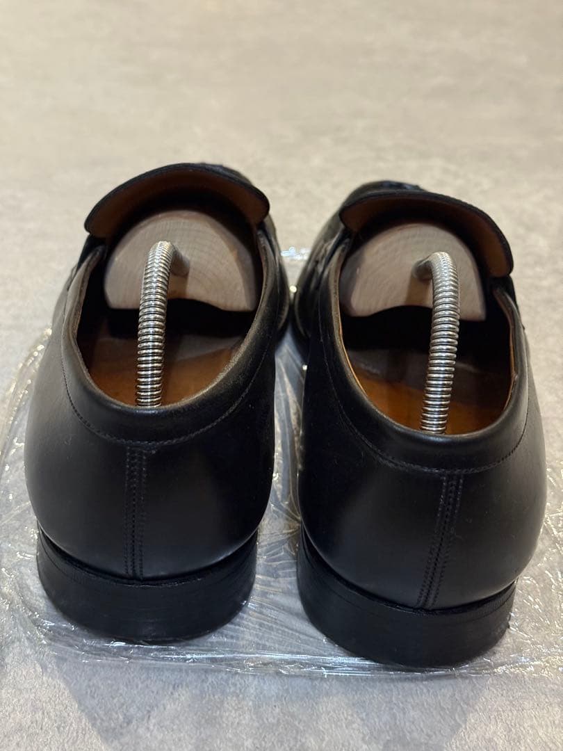 J.M. WESTON 180 ローファー ボックスカーフ 旧ロゴ 7F ワイド