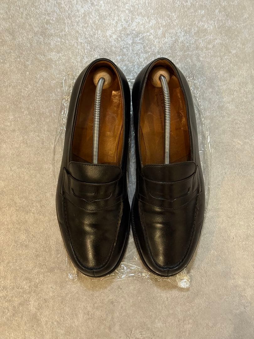 J.M. WESTON 180 ローファー ボックスカーフ 旧ロゴ 7F ワイド