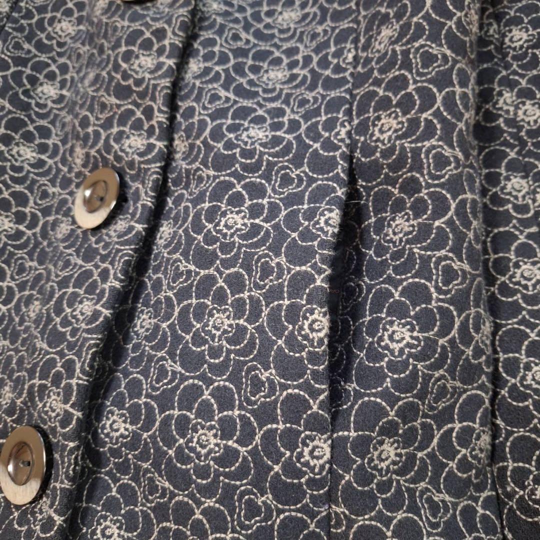 美品✨️TOCCA トッカ 花柄ロングコート 総刺繍 アウター 総柄 ボタン
