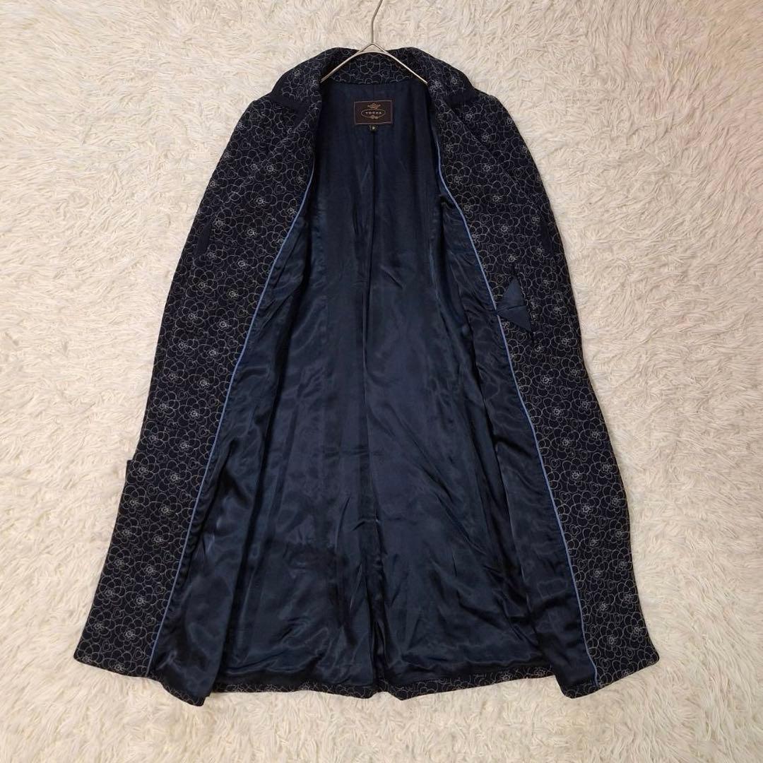 美品✨️TOCCA トッカ 花柄ロングコート 総刺繍 アウター 総柄 ボタン