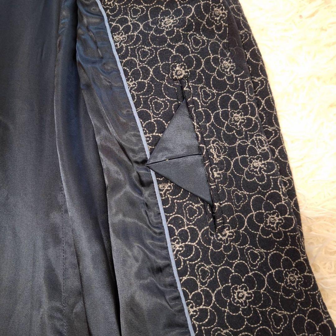 美品✨️TOCCA トッカ 花柄ロングコート 総刺繍 アウター 総柄 ボタン