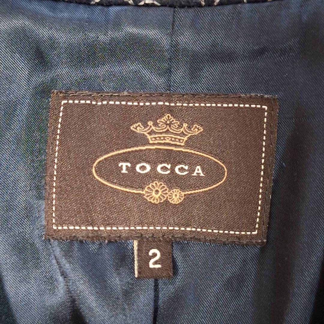 美品✨️TOCCA トッカ 花柄ロングコート 総刺繍 アウター 総柄 ボタン