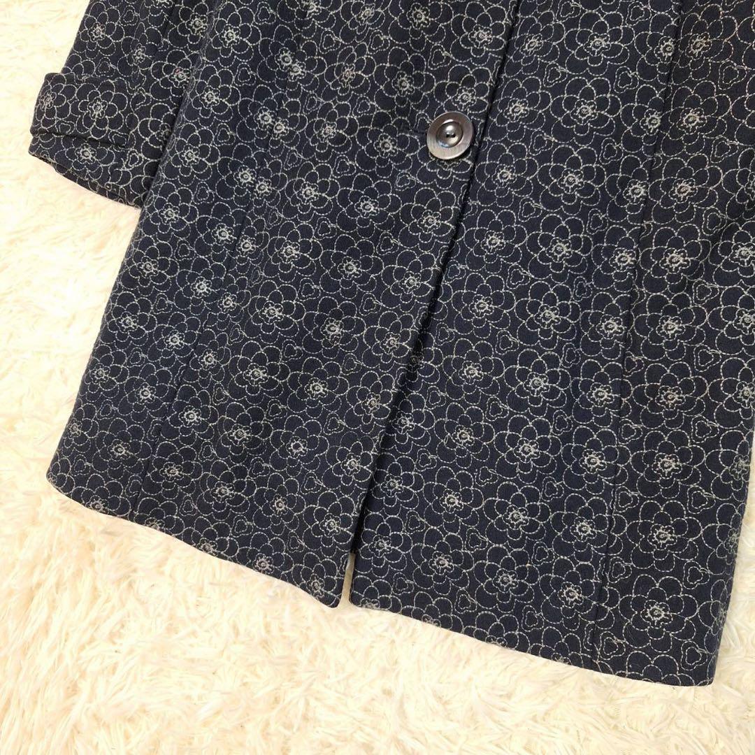 美品✨️TOCCA トッカ 花柄ロングコート 総刺繍 アウター 総柄 ボタン