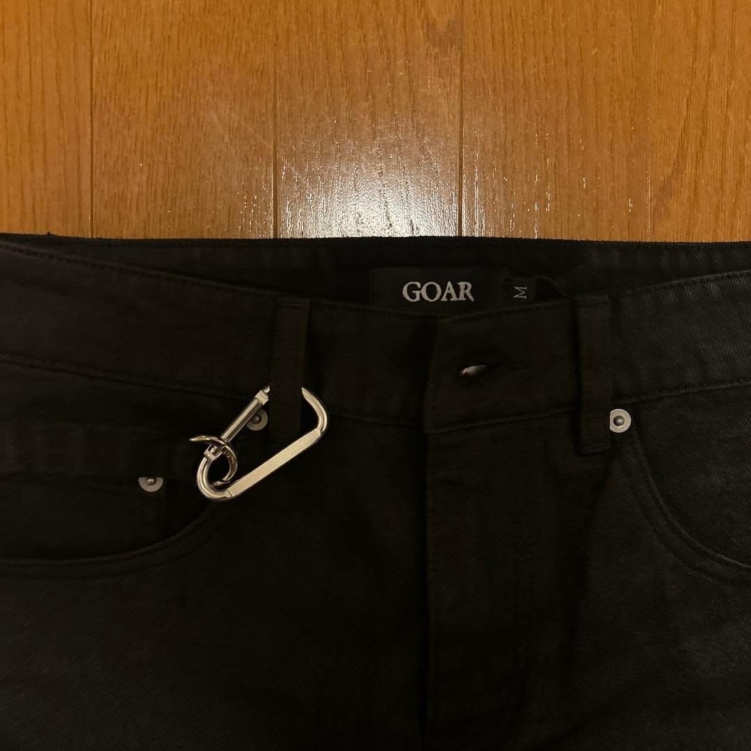 あ*様 GOAR STRAPPED STRAIGHT OIL PANTS