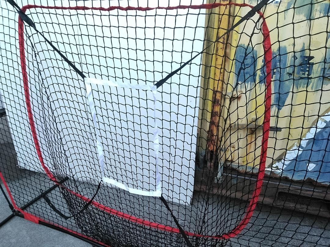 バッティングネット 大型 ティー付き ティーバッティング 野球 練習器具 ◇