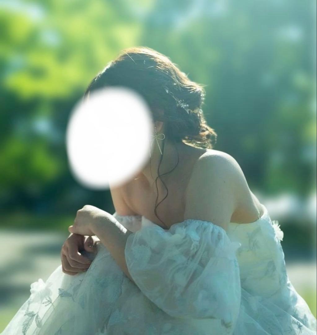 ドレスプロダクション　パフスリーブドレス（収納カバー付）　前撮り　結婚式