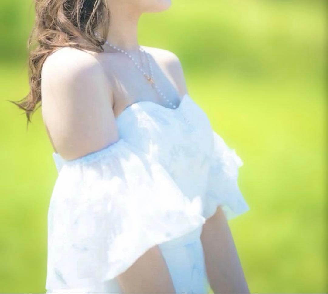 ドレスプロダクション　パフスリーブドレス（収納カバー付）　前撮り　結婚式