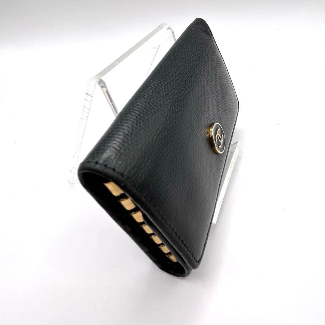 CHANEL シャネル キーケース 6連 ココマーク ロゴ ブラック レザー