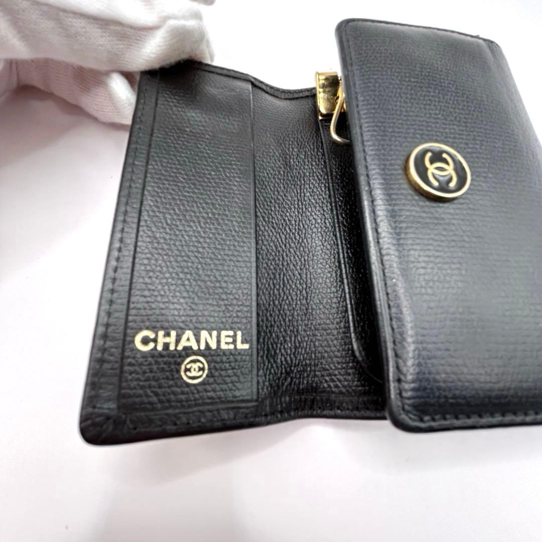 CHANEL シャネル キーケース 6連 ココマーク ロゴ ブラック レザー